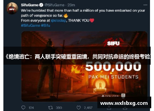 《绝境逃亡：两人联手突破重重困境，共同对抗命运的终极考验》